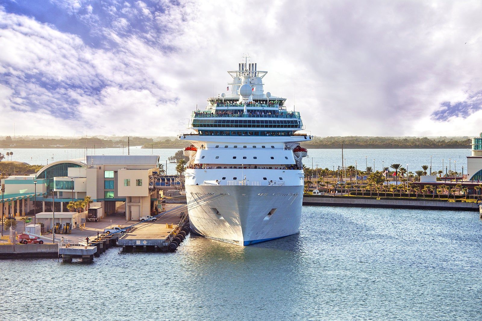 Cruise ship docked at Port Canaveral